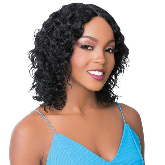 It's a Wig Brazilian Human Hair Swiss Lace Front Wig - WET N WAVY MIRROR Alexwigs