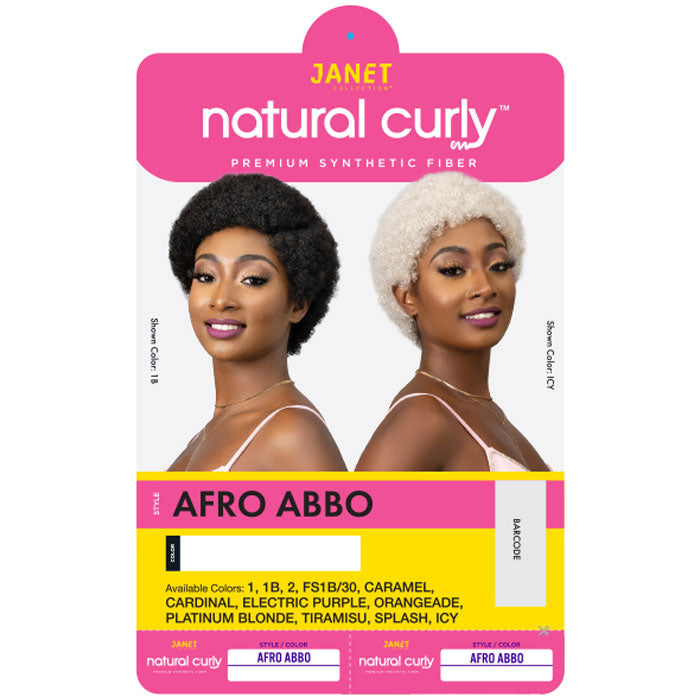 Janet Collection Natural Curly Full Wig - AFRO ABBO Alexwigs
