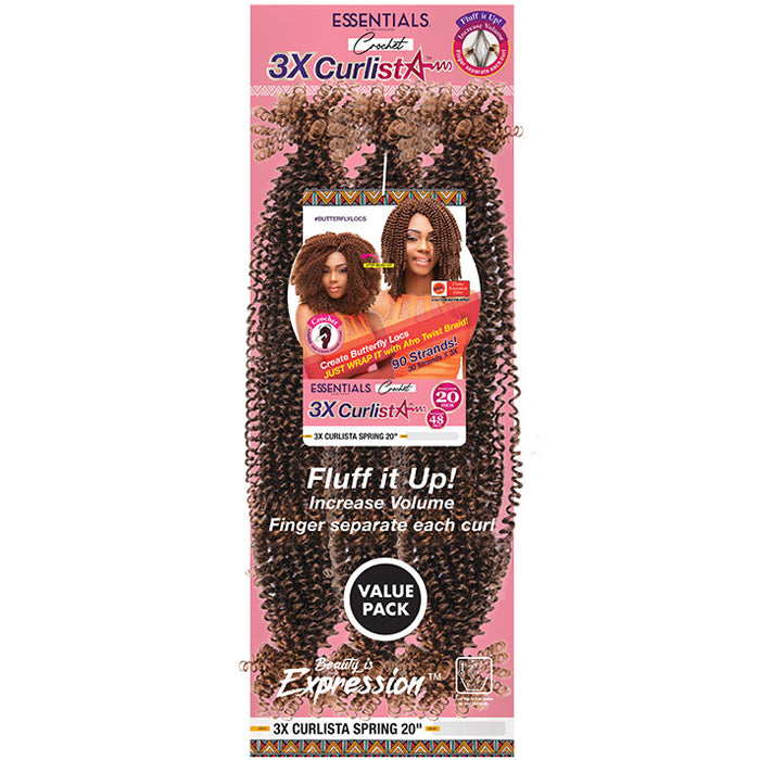 Janet Collection Essentials Crochet Braids - 3X CURLISTA SPRING 20" Alexwigs