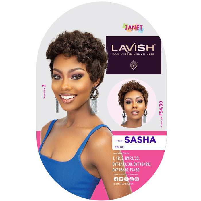 Janet Collection Lavish 100% Virgin Human Hair Full Wig - SASHA Alexwigs