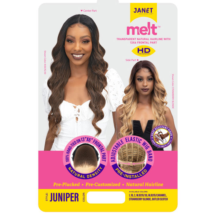 Janet Collection Melt Hand-Tied 13X6 HD Lace Front Wig - JUNIPER Alexwigs