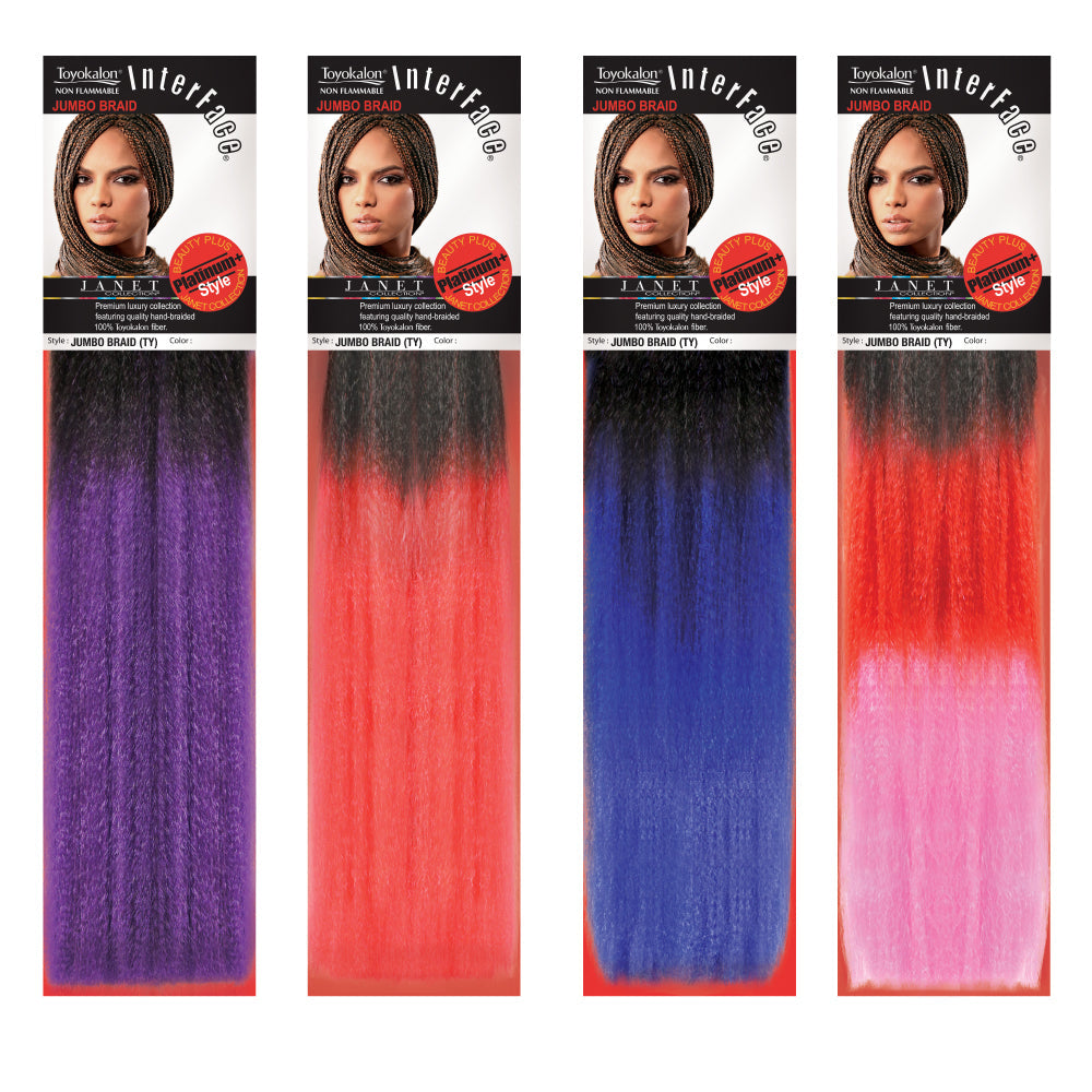 Janet Collection Interface Crochet Braid - OMBRE JUMBO BRAID (TY) Alexwigs