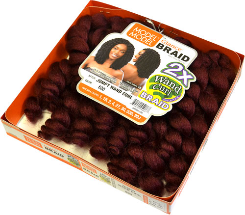 Model Model Glance Braid 2X JUMPY WAND CURL Alexwigs