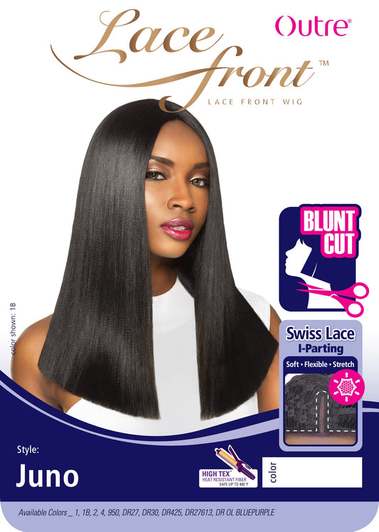 Outre Blunt Cut Swiss Lace I-Parting Lace Front Wig JUNO Alexwigs