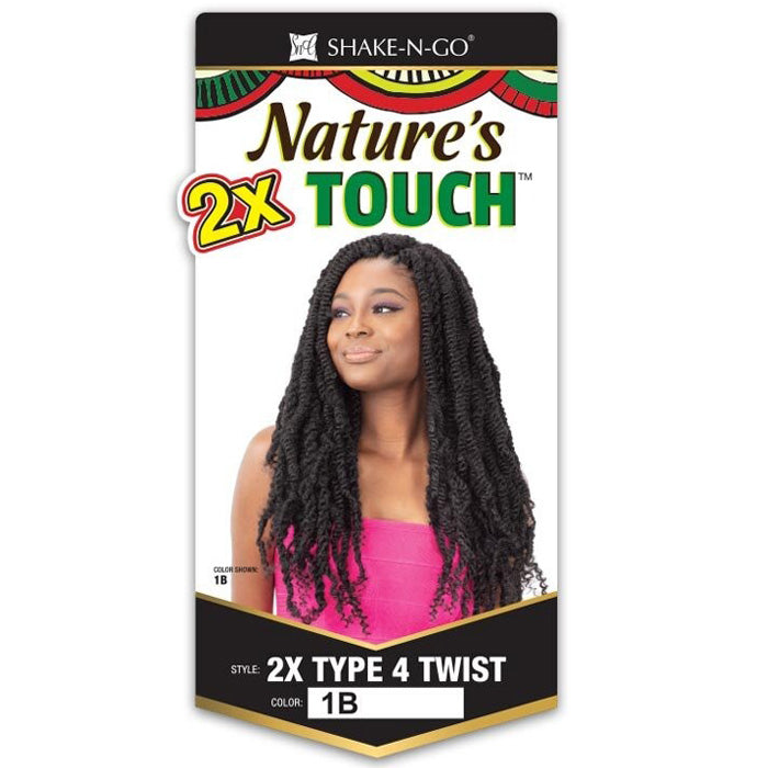 Shake N Go Natures Touch Braid - 2X TYPE 4 TWIST Alexwigs