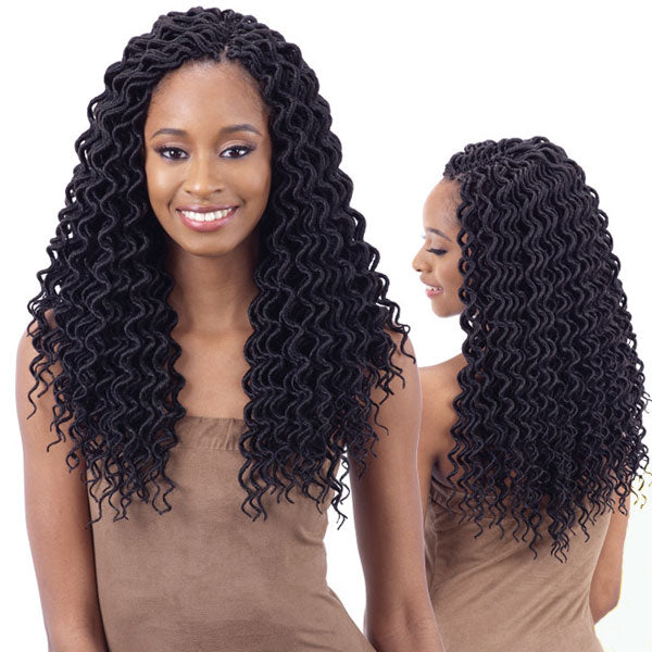 Freetress Pre-Looped Crochet Braid - 2X SOFT FAUX LOC CURLY 14" Alexwigs