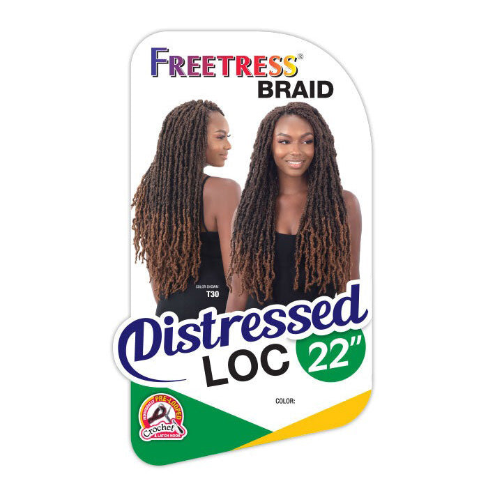 Freetress Pre-Looped Crochet Braid - DISTRESSED LOC 22" Alexwigs