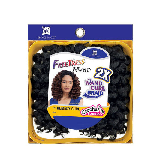 Freetress Wand Curl Crochet Braid - REMEDY CURL 2X Alexwigs