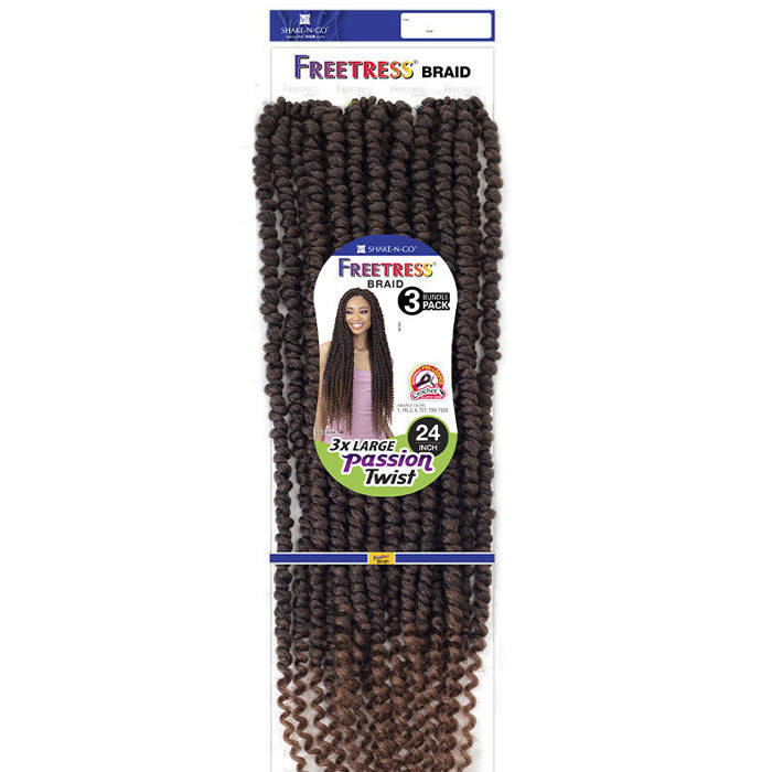 Freetress Pre-Looped Crochet Braids - 3X LARGE PASSION TWIST 24" Alexwigs