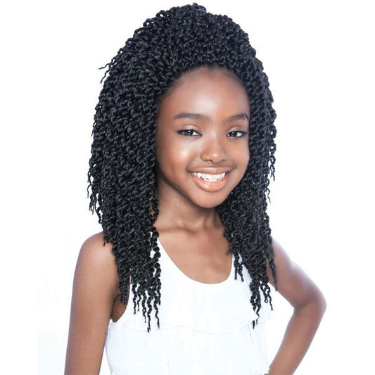 Mane Concept Afri Naptural Pre-Looped Crochet Braid - KIDS ROCK 3D CUBIC TWIST 12" Alexwigs