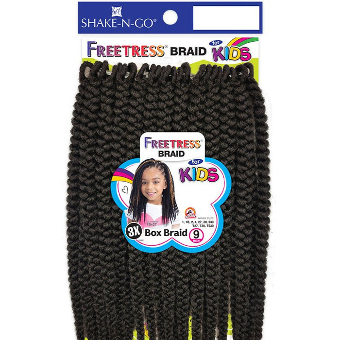 Freetress 3X Kids Pre-Looped Crochet Braid - BOX BRAID 9" Alexwigs