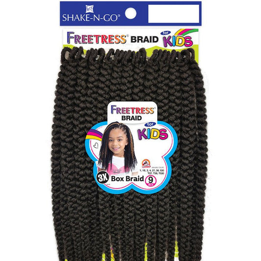 Freetress 3X Kids Pre-Looped Crochet Braid - BOX BRAID 9" Alexwigs