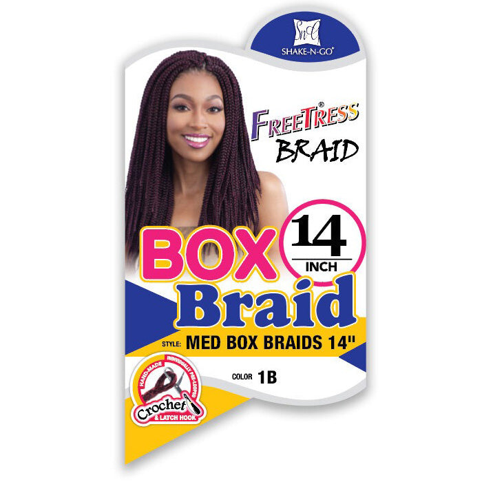 Freetress Pre-Looped Crochet Braid - MED BOX BRAIDS 14" Alexwigs