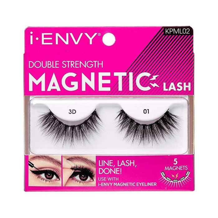 Kiss i-Envy Double Strength Magnetic Lash - 3D 01 KPML02 Alexwigs