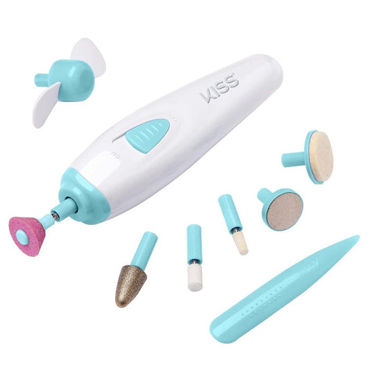 Kiss New York Battery Operated Nail File 9 Pieces - POWER FILE TO GO Alexwigs