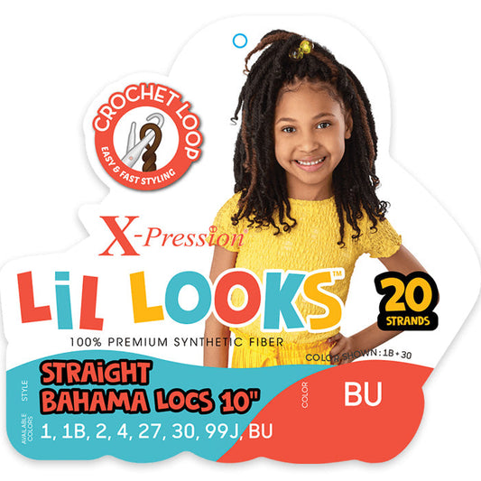 Outre X-Pression LiL Looks Crochet Loop Braid - STRAIGHT BAHAMA LOCS 10" Alexwigs