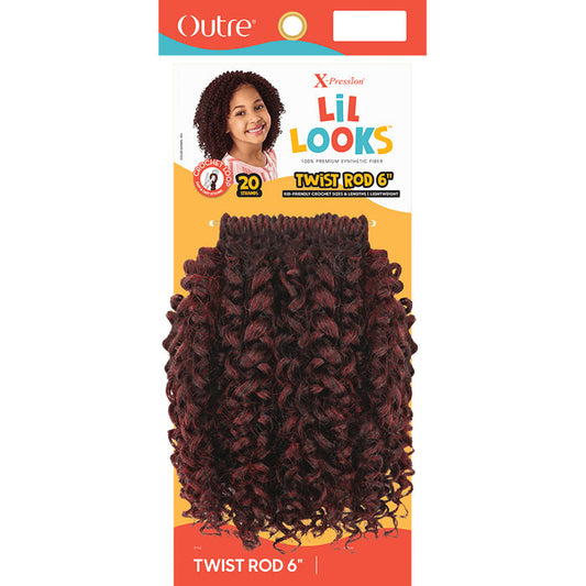Outre X-Pression LiL Looks Pre-Looped Crochet Braid - TWIST ROD 6" Alexwigs