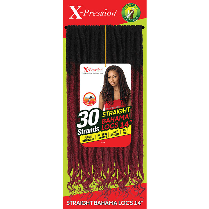 Outre X-Pression Crochet Loop Braid - STRAIGHT BAHAMA LOCS 14"/18" Alexwigs