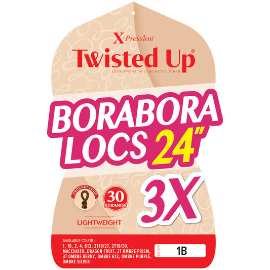 Outre X-Pression Twisted Up Crochet Loop Braids - BORABORA LOCS 24" 3X Alexwigs