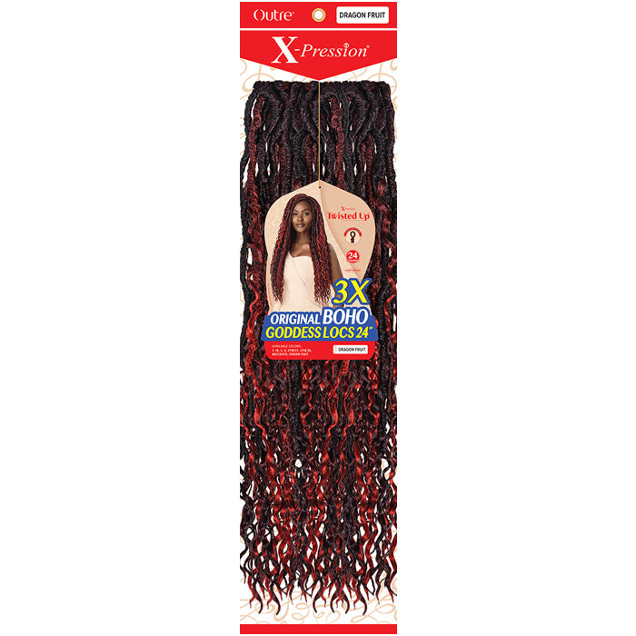 Outre X-Pression Twisted Up Crochet Loop Braid - ORIGINAL BOHO GODDESS LOCS 24" 3X Alexwigs