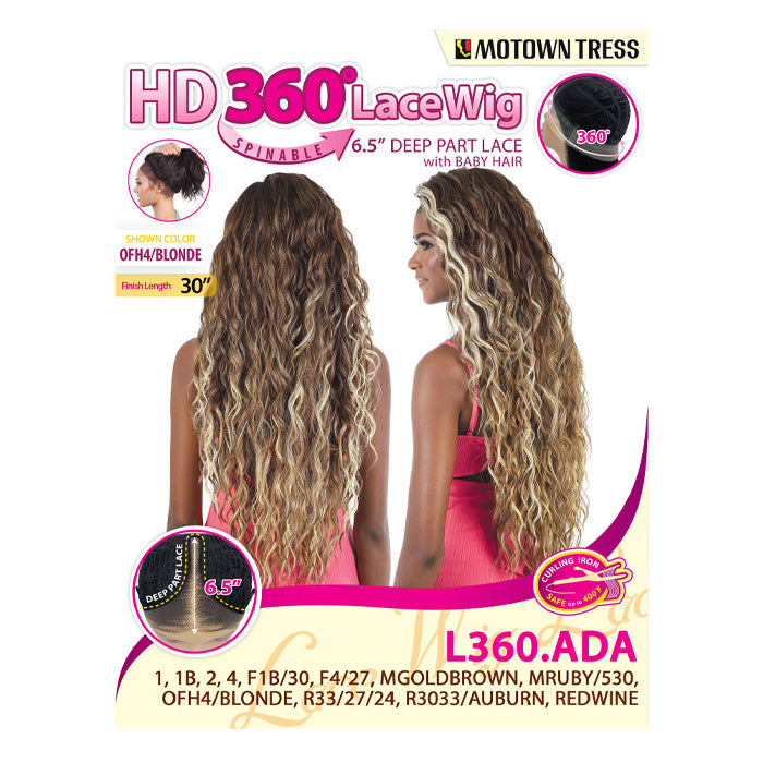 Motown Tress 6.5" Deep Part HD 360 Lace Front Wig - L360.ADA Alexwigs