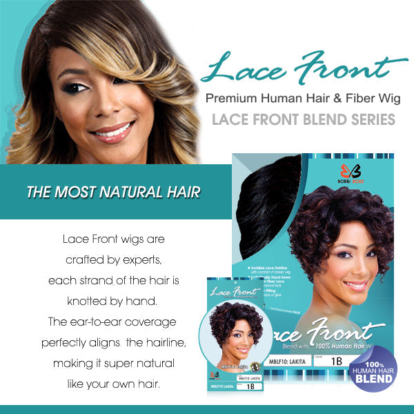 Bobbi Boss Human Hair Blend Lace Front Wig MBLF90 JUBA Alexwigs