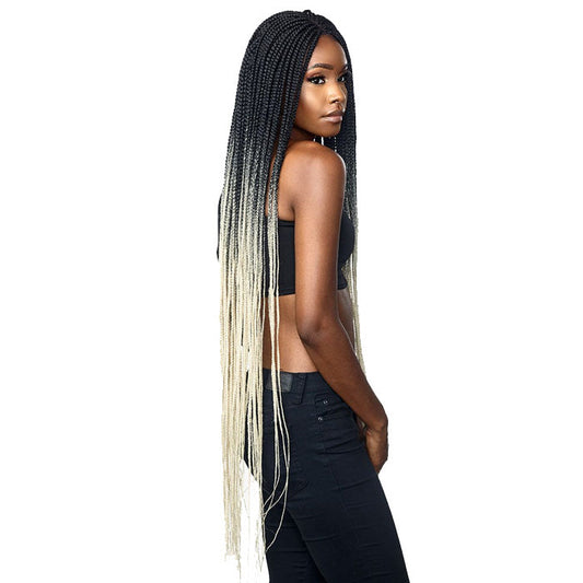 Sensationnel Cloud 9 Swiss Lace 100% Hand-Braided 4x4 Lace Part Wig - BOX BRAID 50" Alexwigs