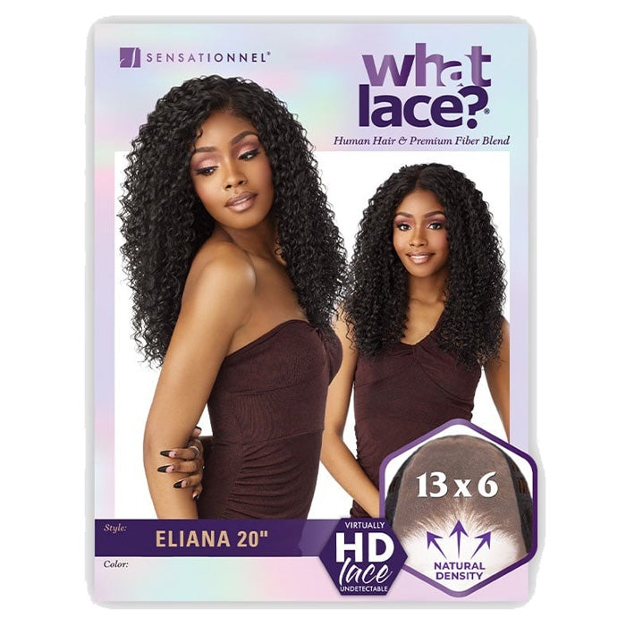 Sensationnel What Lace Human Hair Blend 13X6 HD Lace Part Wig - ELIANA 20" Alexwigs