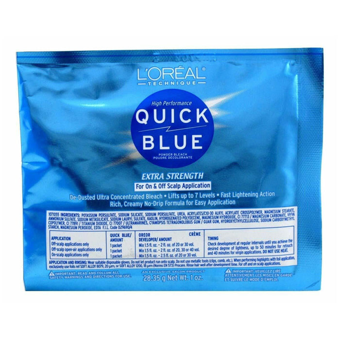 Loreal High Performance Quick Blue Powder Bleach 1 oz Alexwigs