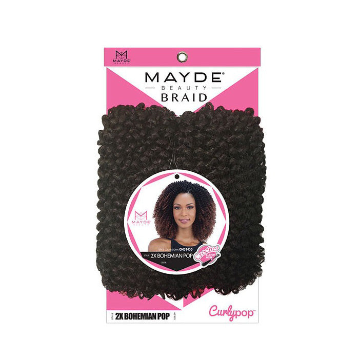 Mayde Beauty Curlypop Pre-Looped Crochet Braid - 2X BOHEMIAN POP Alexwigs