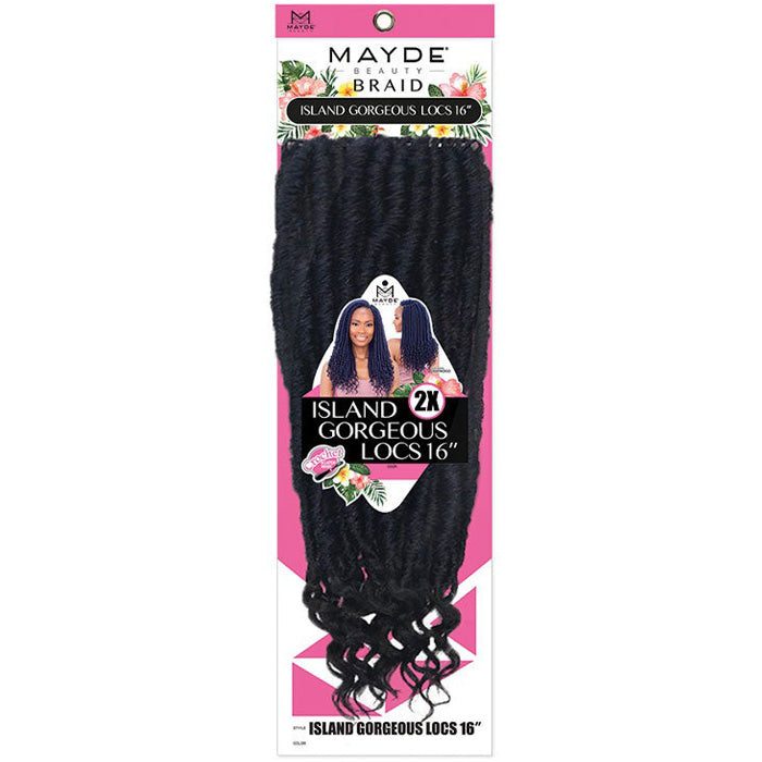 Mayde Beauty Crochet Braid - 2X ISLAND GODDESS LOCS 16" Alexwigs