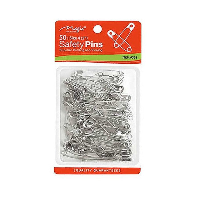 Magic Safety Pins Size 4 (2") 50 Pieces Alexwigs