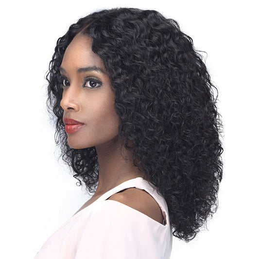 Bobbi Boss 100% Unprocessed Human Hair 5 Deep Part Lace Wig - MHLF503 JHERI CURL 16