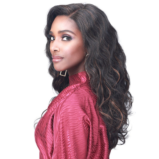 Bobbi Boss 100% Premium Remy Hair 13X4 HD Lace Wig - MHLF920 NATURAL WAVE 20