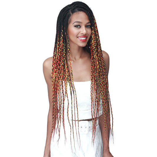 Bobbi Boss 13X5 Lace Front Wig - MLF623 KNOTLESS BOX BRAID 30" Alexwigs