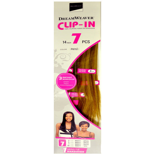 Model Model DreamWeaver Clip In 100% Human Hair Extensions - 4"/18" 7 PCS Alexwigs
