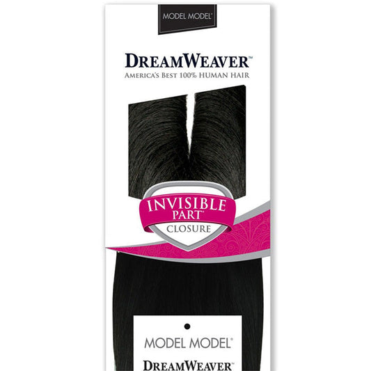 Model Model Dreamweaver 100% Human Hair Straight - INVISIBLE PART CLOSURE 10-12" Alexwigs