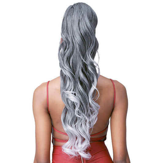 Bobbi Boss Human Hair Blend Tress Up Ponytail LOOSE CURL 28 Alexwigs