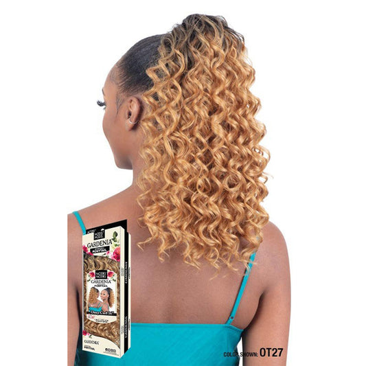 Model Model Gardenia Drawstring Ponytail - DEEP CURL 16" Alexwigs