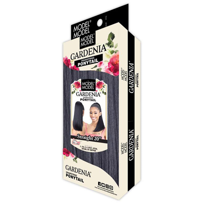 Model Model Gardenia Drawstring Ponytail - STRAIGHT 20" Alexwigs