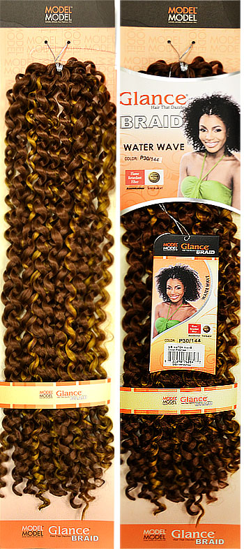 Model Model Glance Crochet Braid - WATER WAVE Alexwigs