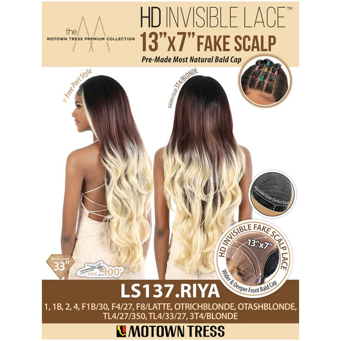 Motown Tress HD Invisible Lace 13x7 Fake Scalp Lace Front Wig - LS137.RIYA Alexwigs