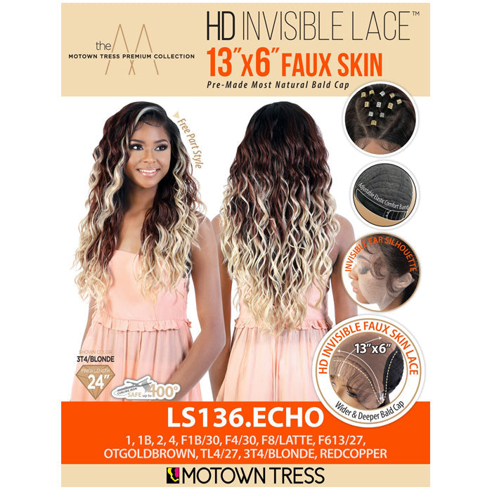 Motown Tress 13X6 Faux Skin HD Lace Front Wig - LS136.ECHO Alexwigs