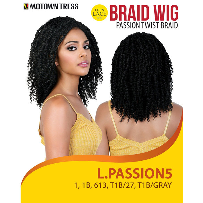 Motown Tress Let's Lace Braid Wig Passion Twist Lace Part Wig - L PASSION 5 Alexwigs