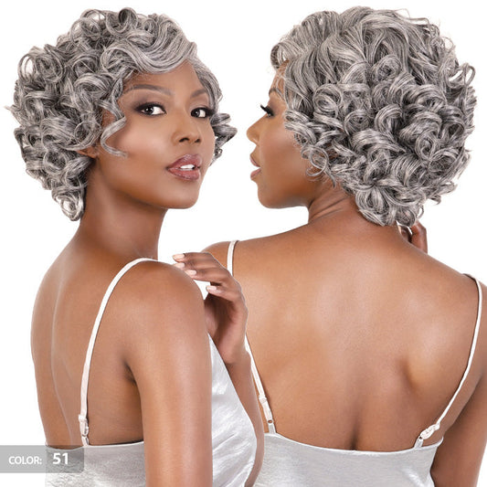 Motown Tress Silver Gray Hair Collection Glueless HD Lace Part Wig - SVLP.WYNT Alexwigs