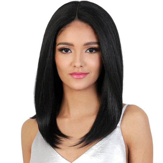 Motown Tress Glam Touch Human Hair Blend Glueless HD Deep Part Lace Wig - HBL FANCY Alexwigs