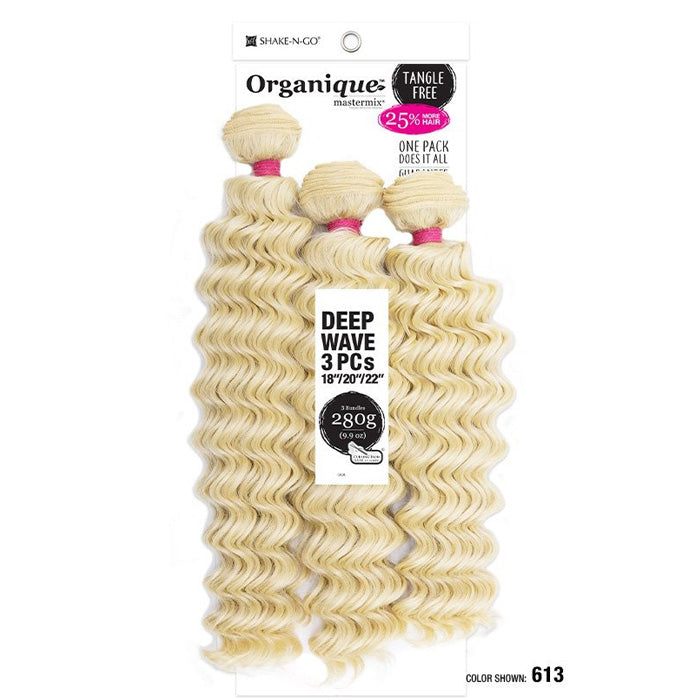 Shake-N-Go Organique Mastermix Weave - DEEP WAVE 3PCS (18/20/22 Inch) Alexwigs