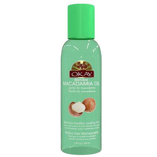 Okay Macadamia Oil for Hair & Skin 2 oz Alexwigs