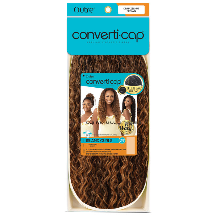 Outre Converti Cap Wet & Wavy Style Half Wig - ISLAND CURLS Alexwigs