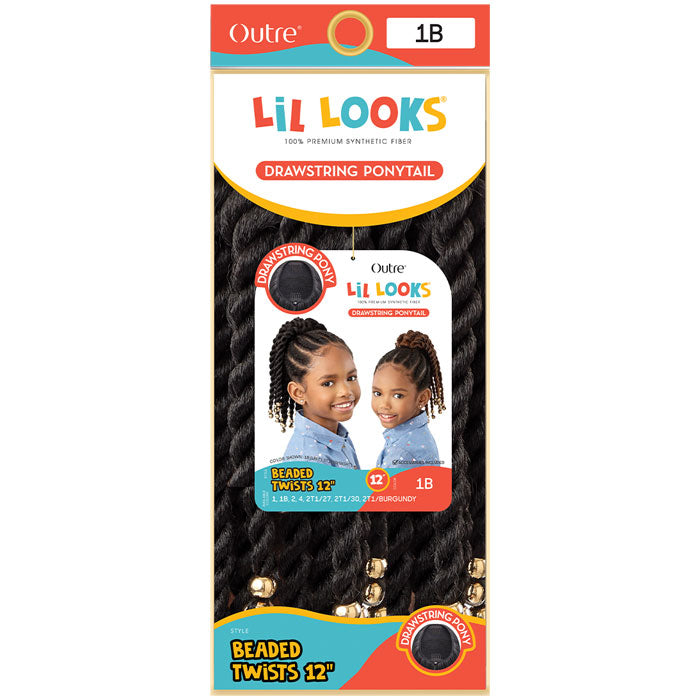 Outre Lil Looks Drawstring Ponytail - BEADED TWIST 12" Alexwigs
